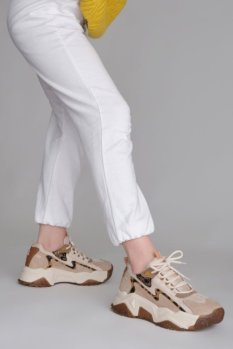 MARJIN Margin Women's Sneaker Wedge Heel Sports Shoes Desya  - Image 4