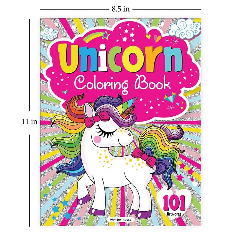 Unicorn Coloring Book - 101 Artworks: Colouring Book For Kids - Image 3