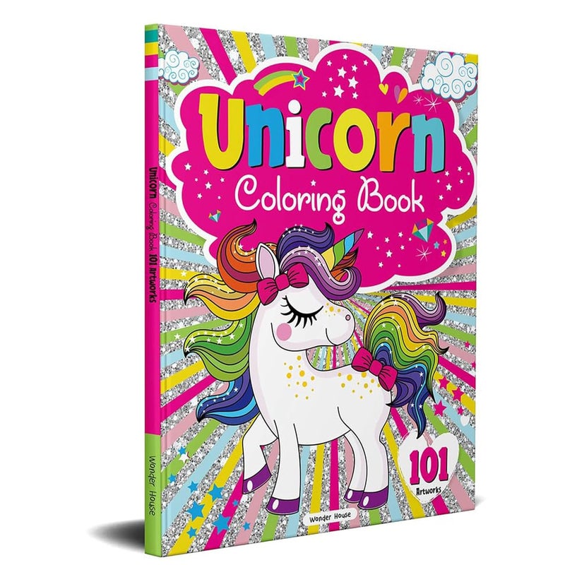 Unicorn Coloring Book - 101 Artworks: Colouring Book For Kids - Image 1