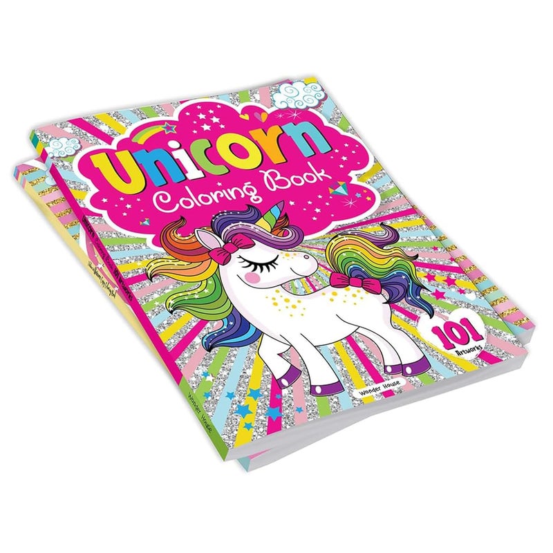 Unicorn Coloring Book - 101 Artworks: Colouring Book For Kids - Image 4