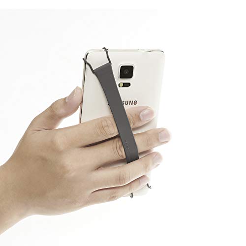 TFY Security Silicon Hand Strap Holder Compatible with iPhone Air / 17 Pro Max / 16 Pro / 15/14 Pro / 13/12 Pro / 11 / XR/SE and Galaxy A55 / Galaxy S24 / S23 and Other Smartphones (Gray) - Image 5
