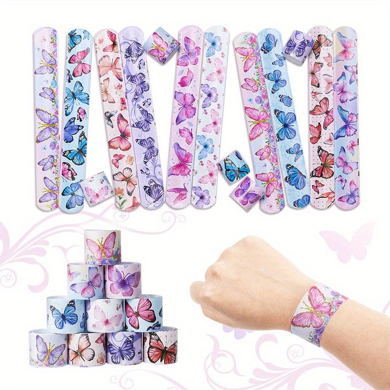 Butterfly Design Bracelets Set of 10 for Women Men Party Favors - Image 1