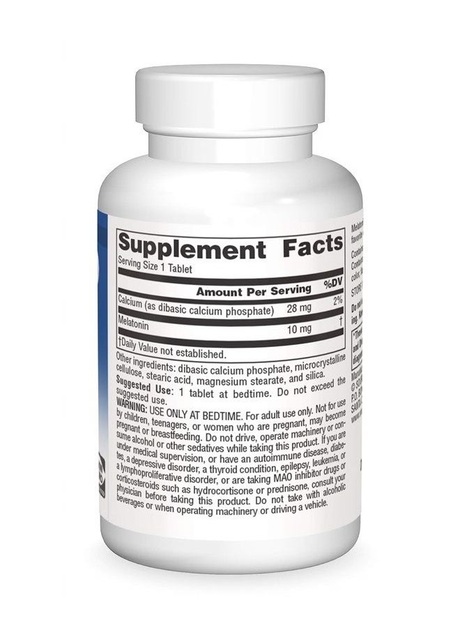 Source Naturals - Sleep Science Melatonin 10 mg - 60 Tablets - Image 1