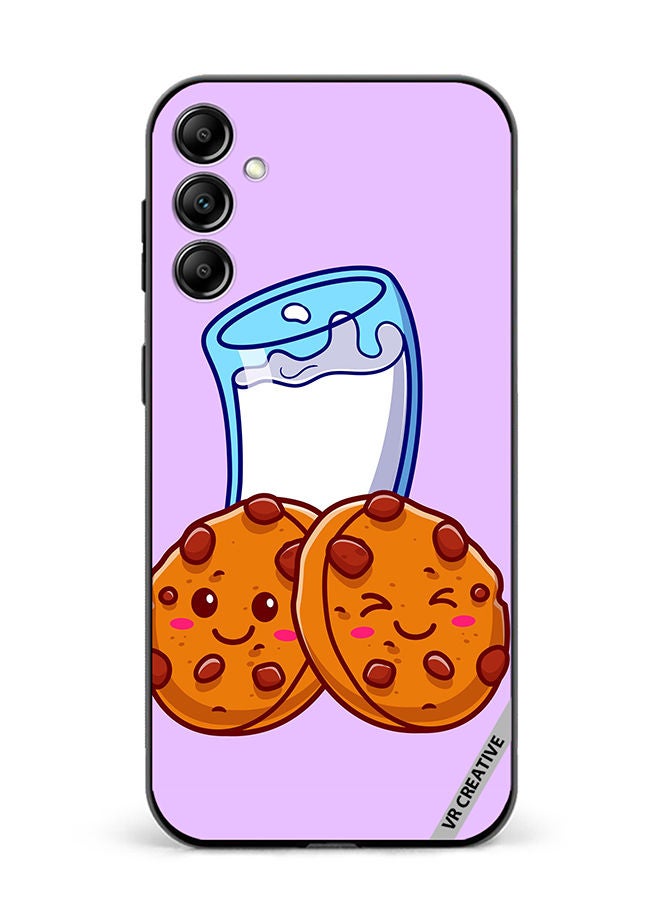 VR CREATIVE Protective Case Cover For Samsung Galaxy A34 Milk And Cookies Design Multicolour - Image 1