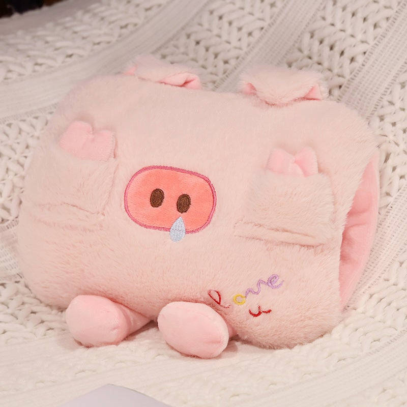 Plush Rechargeable Hand Warmer CuteNational standard pig hot water bag National standard pig hot water bag 