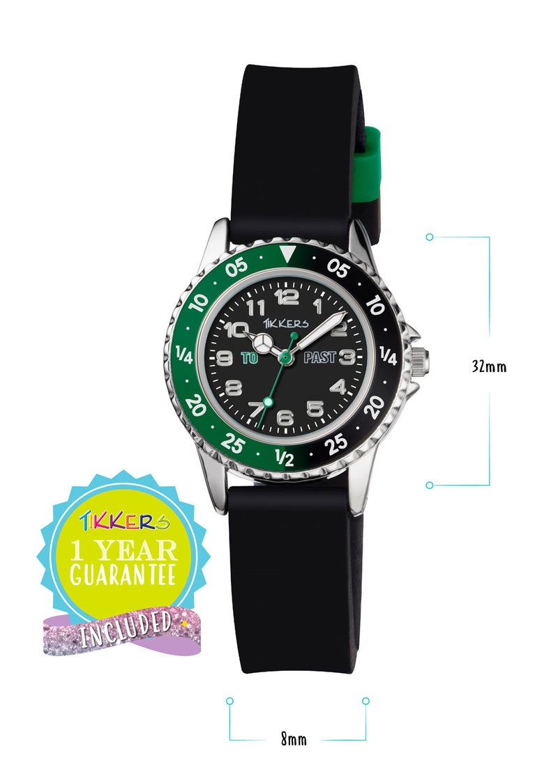 تيكرز ساعة تايكرز للأولاد بحزام من السيليكون الأسود لمعلم الوقت - Image 4
