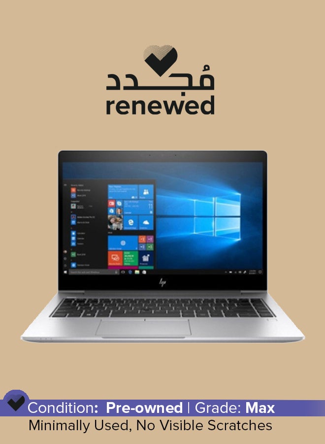 HP Renewed - EliteBook 840 G6 Notebook With 14 Inch Display,Intel Core i7-8665U/16GB RAM/512GB SSD/Windows 10 English Metallic English Metallic - Image 1