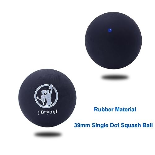 J Bryant Squash Balls 4 Pack, Single Blue Dot Rubber Squash Ball for Beginners and Kids Competition Training - Image 5