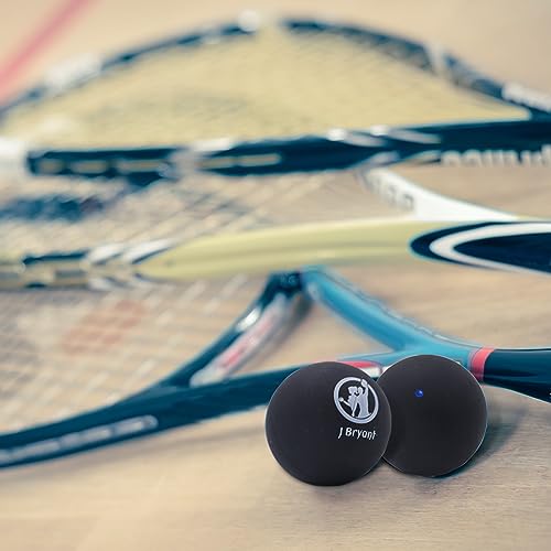 J Bryant Squash Balls 4 Pack, Single Blue Dot Rubber Squash Ball for Beginners and Kids Competition Training - Image 4