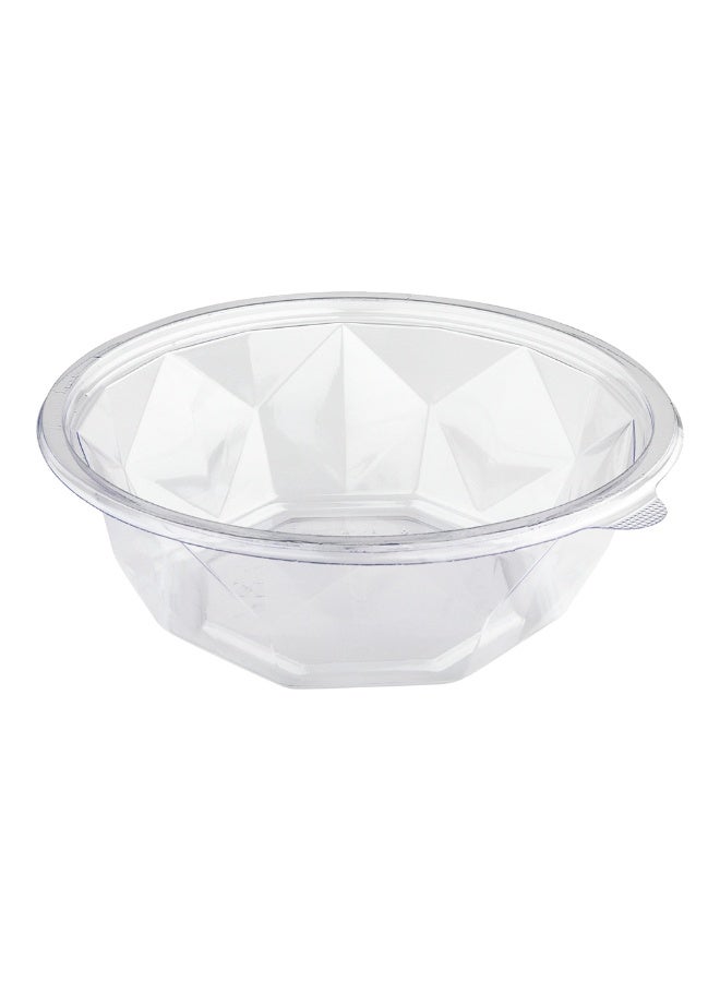 Restaurantware Basic Nature 16 Ounce Disposable Plastic Containers, 500 Plastic Salad Bowls - Lids Sold Separately, Round, Clear PLA Plastic Food Bowls, For To Go Meals And Takeaway Orders - Image 1