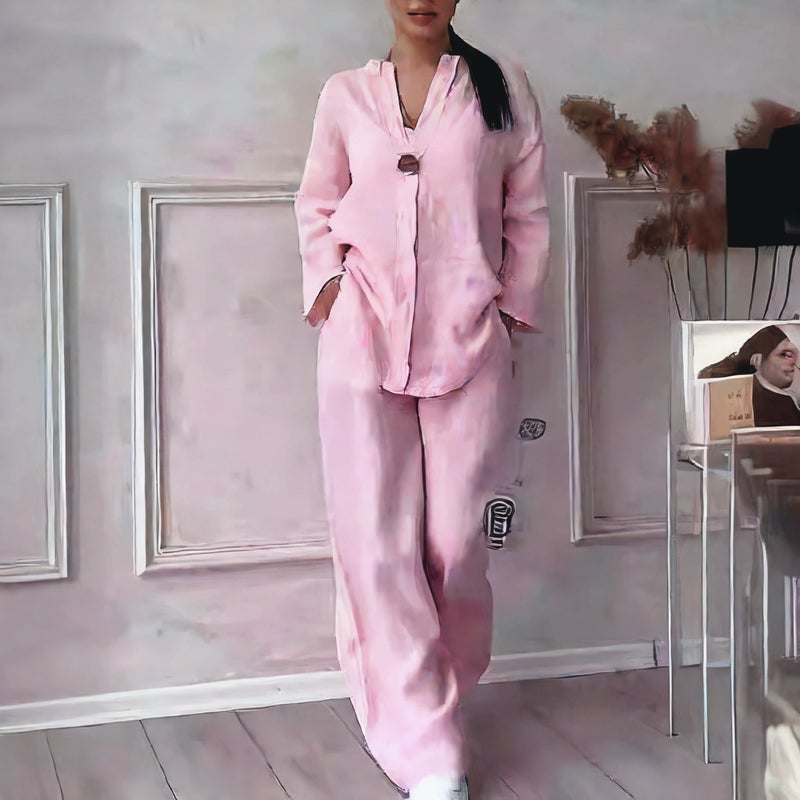Fashion Casual Cotton Linen Outfit Set - Image 2