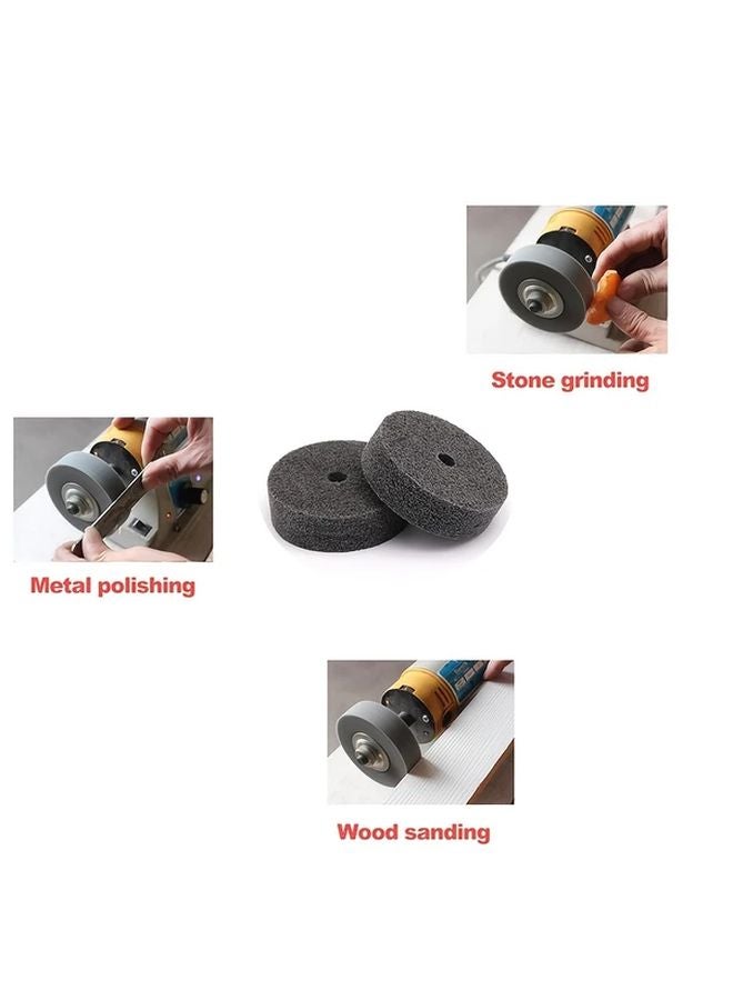 3 Inch Fiber Polishing Wheel Set 4pcs For Metal Wood Plastic Grinder Replacement - Image 4