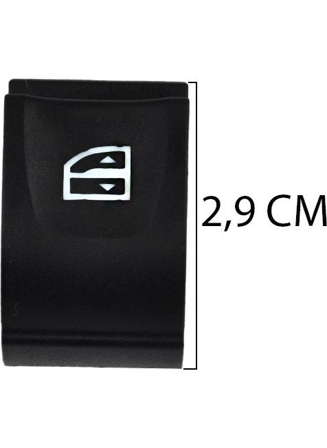 DNC Auto Part Window Opening Button Cover For Renault Clio 4, Captur  - Image 2