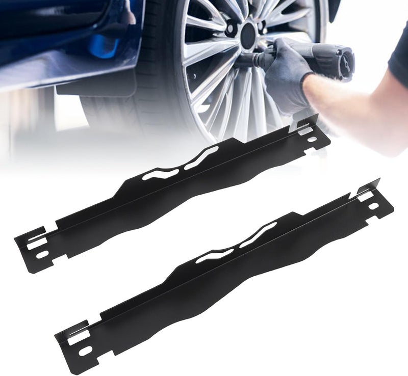 Expert Wheel Alignment Tool | Robust Stainless Steel Toe Plates with Hanging Holes | Accurate Alignment for Cars/Trucks/Off - Road Vehicles | 2 - Piece Set - Image 2