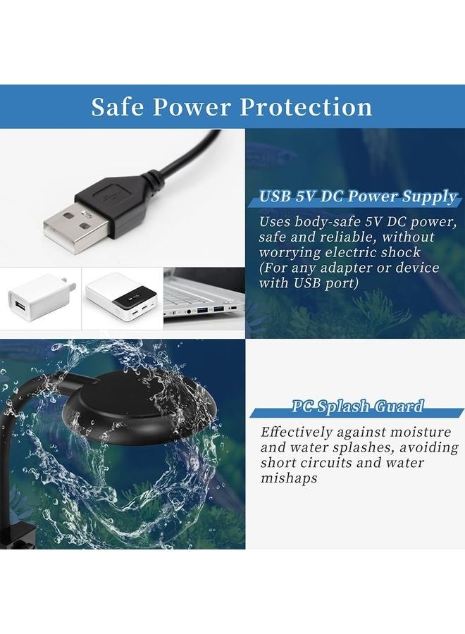 أم أو دبليو كيت مصباح متحرك USB مع ضوء أبيض أحمر أزرق أخضر LED لـ 1 إلى 3 دبابات غالون - Image 5