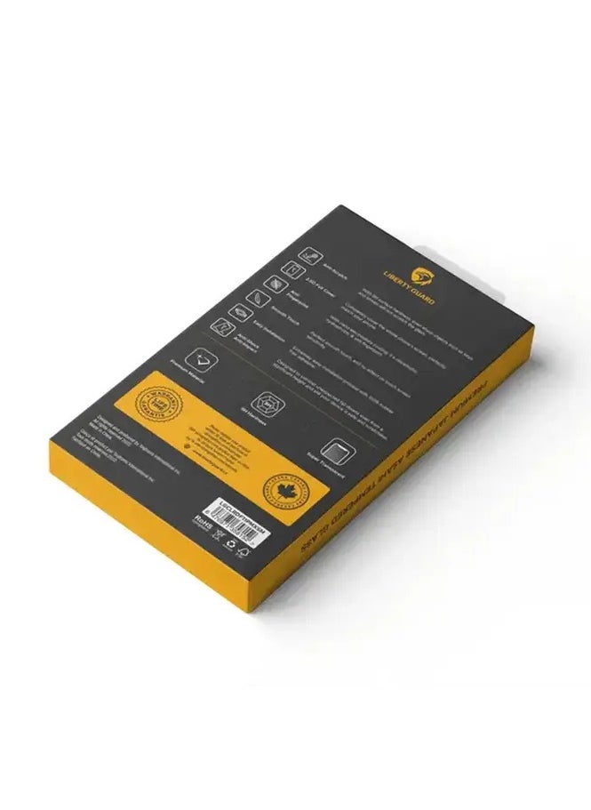 iPhone 11 Pro Max Screen Protector Full Cover Clear Rounded Edge Glass with Dust Filter - Clear