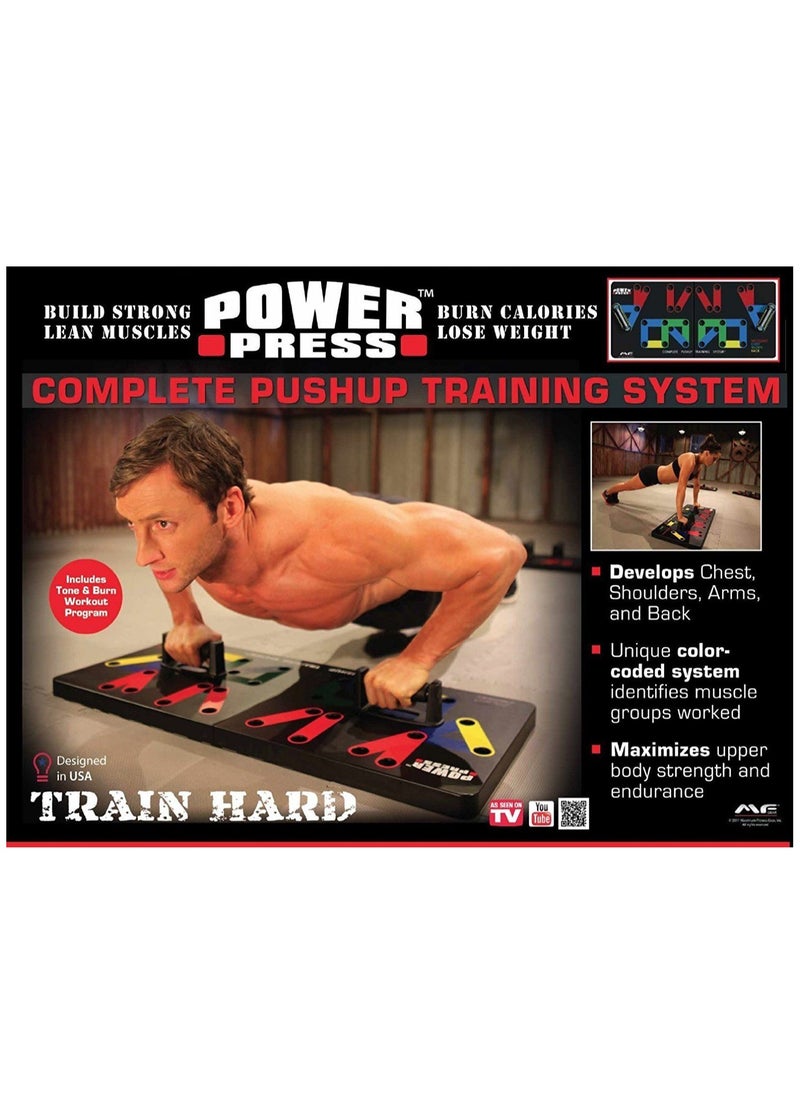 14IN1 Complete PushUp Training System Board For Home Workouts, With Carrying Bag