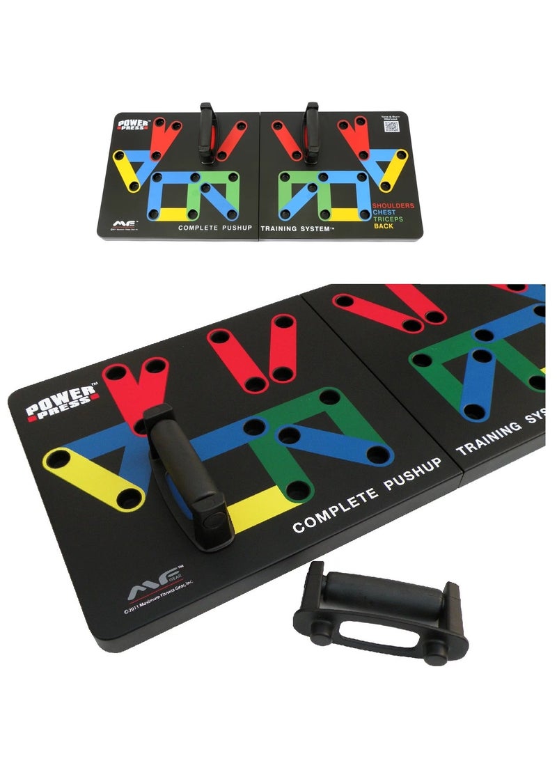 14IN1 Complete PushUp Training System Board For Home Workouts, With Carrying Bag