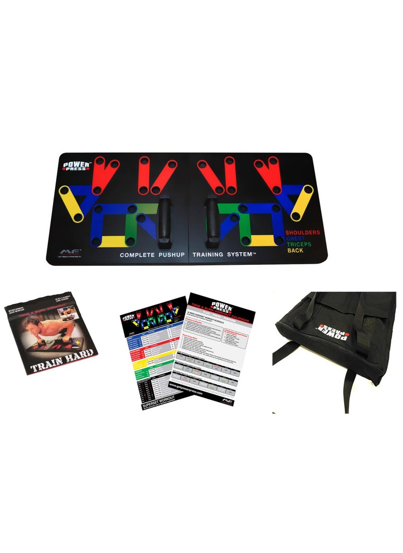 14IN1 Complete PushUp Training System Board For Home Workouts, With Carrying Bag