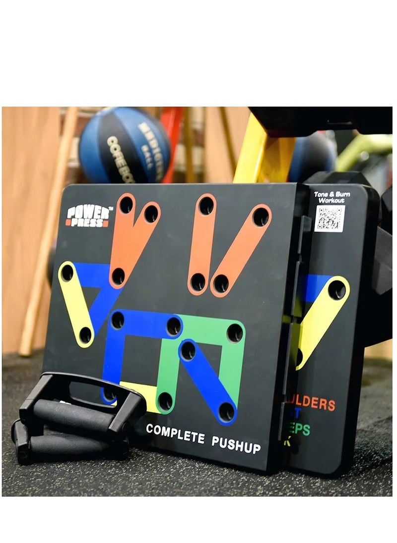 14IN1 Complete PushUp Training System Board For Home Workouts, With Carrying Bag