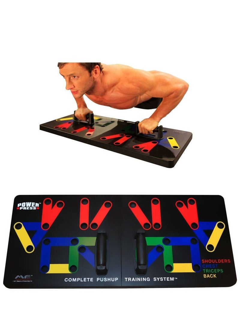 POWERPRESS 14IN1 Complete PushUp Training System Board For Home Workouts - Image 1
