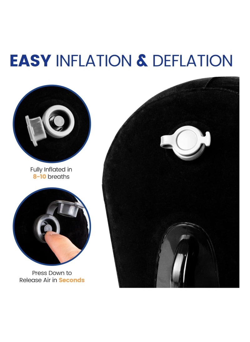 Leg Positioner Pillow - Enhance Comfort with Inflatable Pillow for Leg Elevation - Portable Cushion Body Pillow for Sleeping, Bed, Sofa, Travel, and Camping  - Image 2