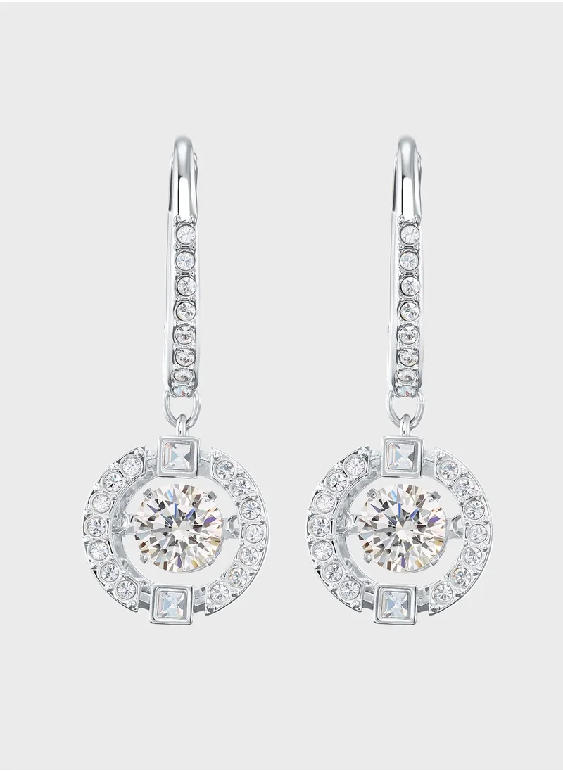 SWAROVSKI Sparkling Disc Drop Earrings