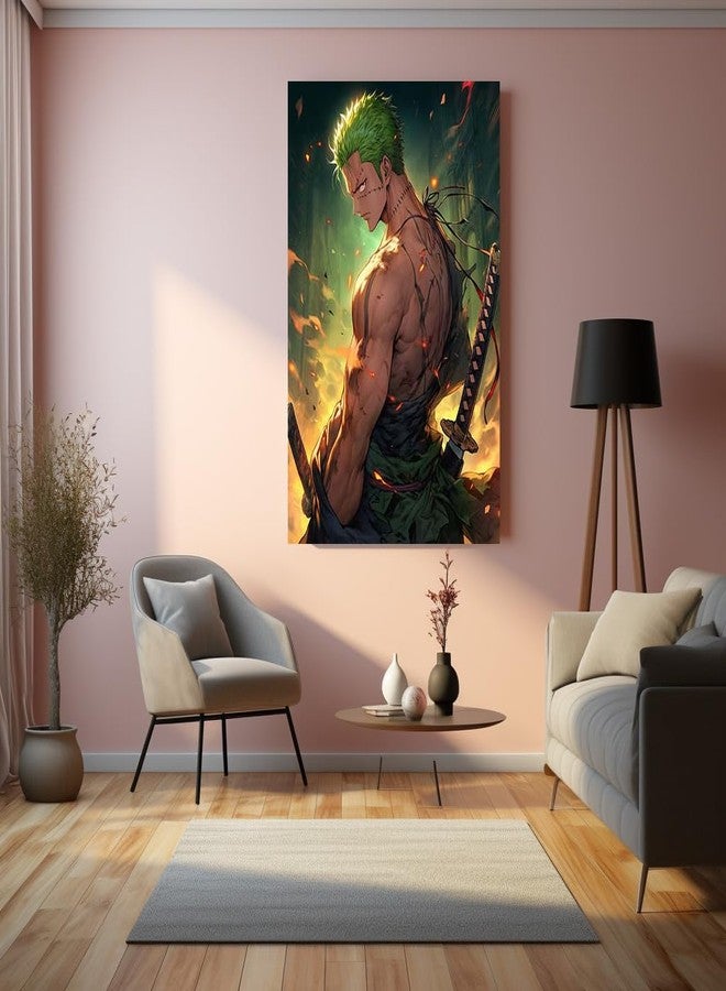 TURTLEWINGS | Pirate Swordsman Pirate Adventure Anime Smiling Metal Print | HD Metal Wall Art | Posters Frames (12 * 8 inches) - Image 3