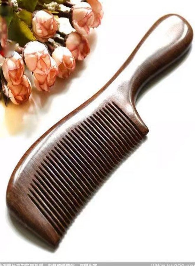 Letyvba Walnut Hair Comb, Wooden Comb for Women, Premium Antistatic Walnut 3-Piece Comb Set - Wide, Medium, and Fine Tooth. For Women and Men with Curly, Wet, Long, Dry, or Thin Hair - Image 4