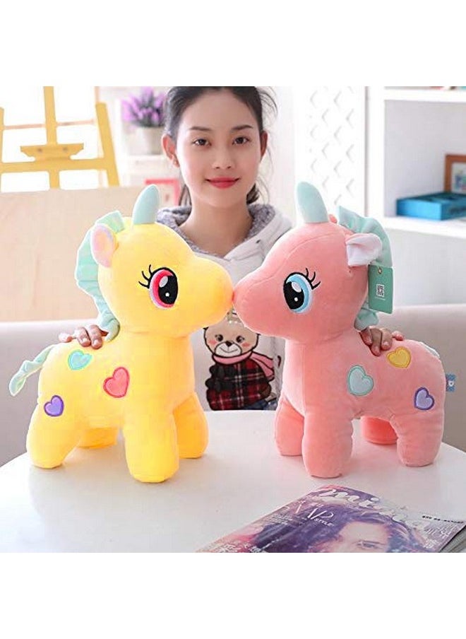 CLICK4DEAL CLICK4DEAL Soft Toys Unicorn | Toy for Baby Girl Boy | Horse Toys for Kids Playing | Birthday Gifts for Boys and Girls | (30 Cms, Stuffed Animal Yellow, Smooth Cushion Material)  - Image 4