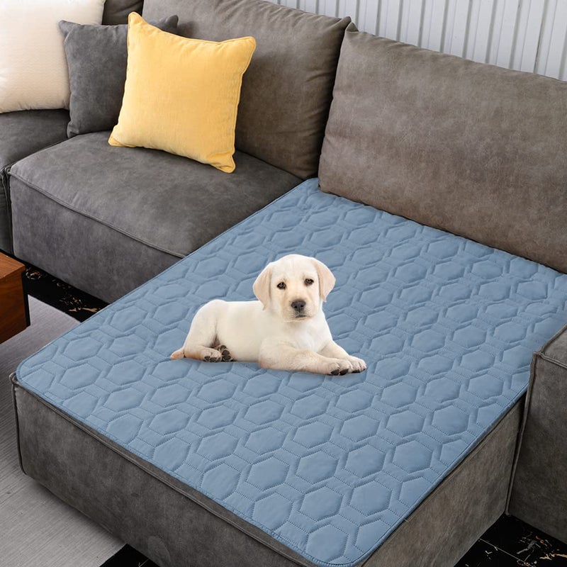 Tcksstex Waterproof and AntiSlip Dog Bed Cover and Pet Blanket Sofa Pet Bed Mat car Incontinence Mattress Protectors Furniture Couch Cover for Most Cats Dogs Pets40x50Stoneblue
