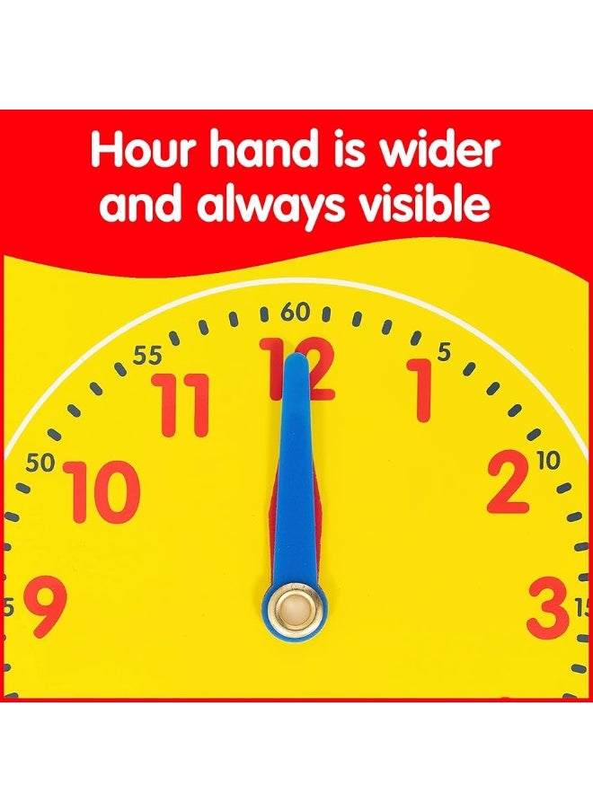 edxeducation - Learning ADVANTAGE-25615 edx Education Write-On/Wipe-Off Clock Dials - Set of 5 - Image 1