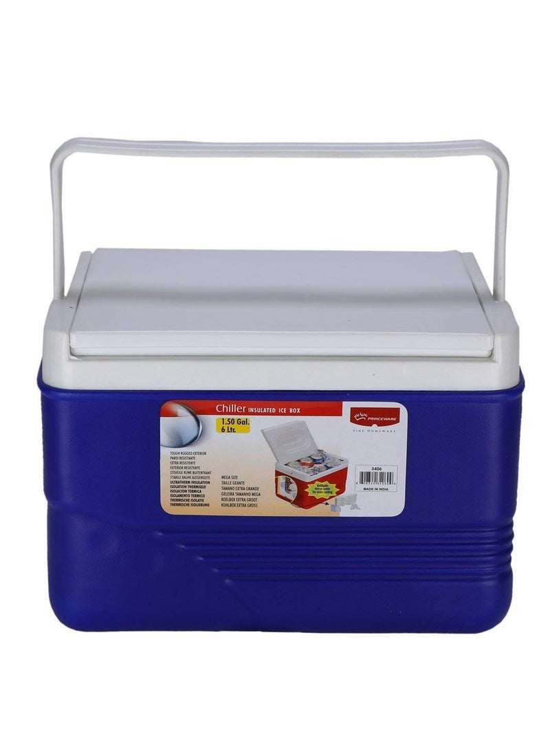 PRINCEWARE 6-Litre Ice Box Thermo insulated Picnic Cool Box-Thermo Keeper Container Expanded Cooler Fishing Ice Box-Orange,Blue,Red  - Image 2