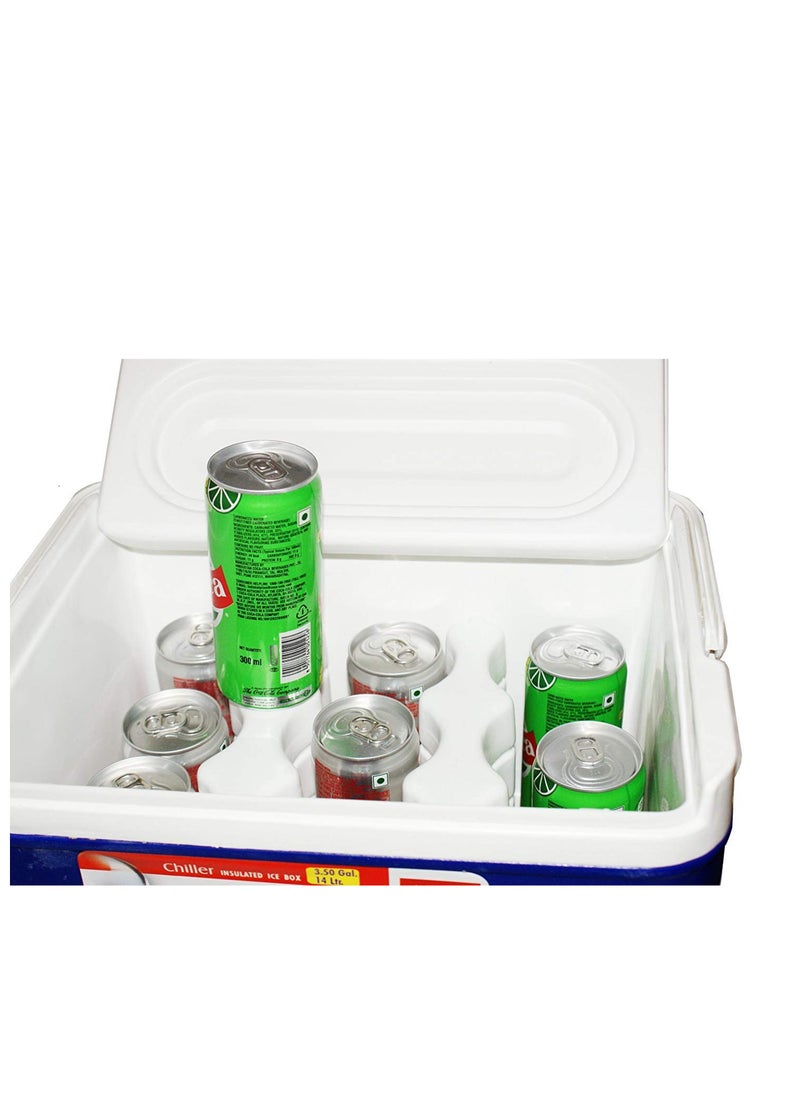 PRINCEWARE 6-Litre Ice Box Thermo insulated Picnic Cool Box-Thermo Keeper Container Expanded Cooler Fishing Ice Box-Orange,Blue,Red  - Image 5