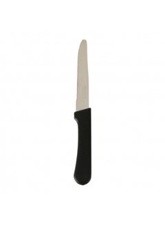 Bister 12pcs Steak Knife Black Plastic Handle High Stainless Steel 0.7 mm thickness Chinese Chopping Knife Kitchen chef knives with Black Color Handle for Home and Restaurant Size 4"  - Image 5