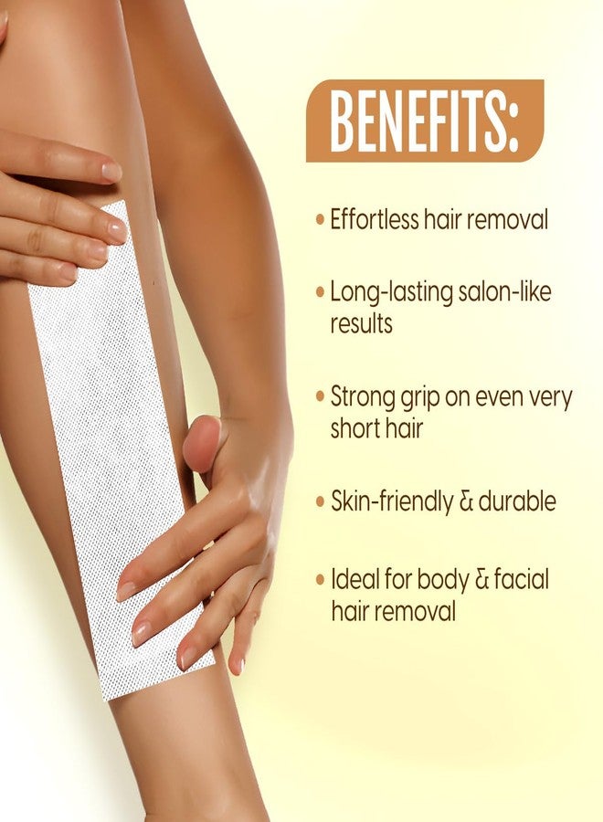 Fluppy Professional Hair Removal Wax Strips, Non-woven, 11 cm x 3.5 in, 100 GSM, Large Size for Body and Face (70) - Image 2