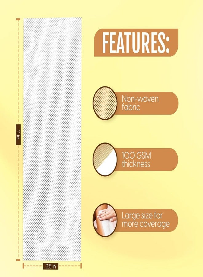 Fluppy Professional Hair Removal Wax Strips, Non-woven, 11 cm x 3.5 in, 100 GSM, Large Size for Body and Face (70) - Image 3