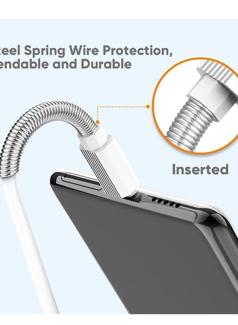 Vidvie Cable lighting VI-C510 Fast Charging and data transfer - 3.1amps 1 Meter - White - Image 4
