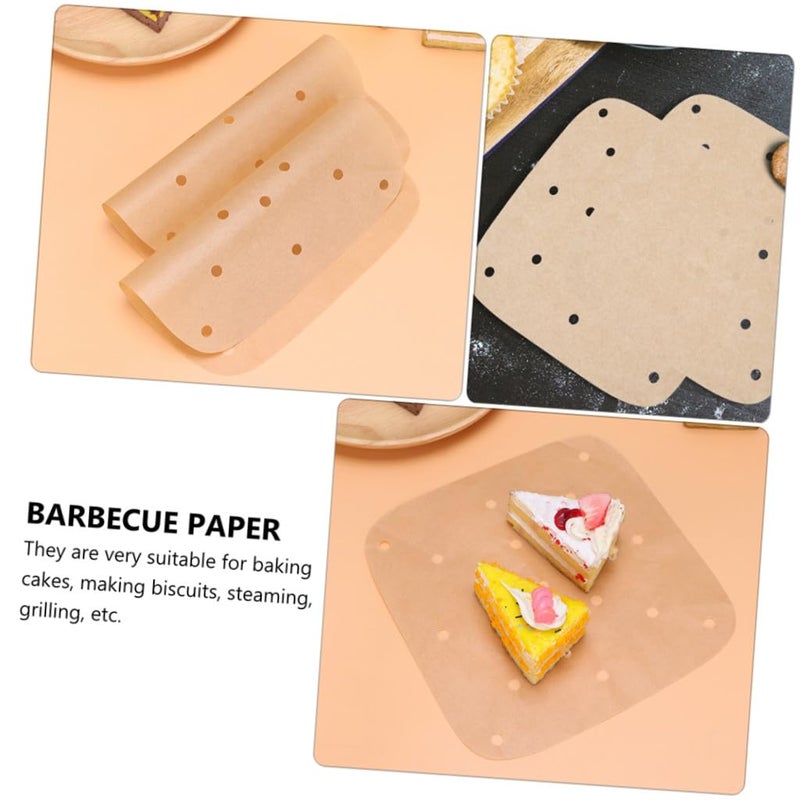 Unbleached Parchment Paper Sheets 7 5 Inch Non Stick Baking Paper For Air Fryer And Oven 200pcs - Image 4