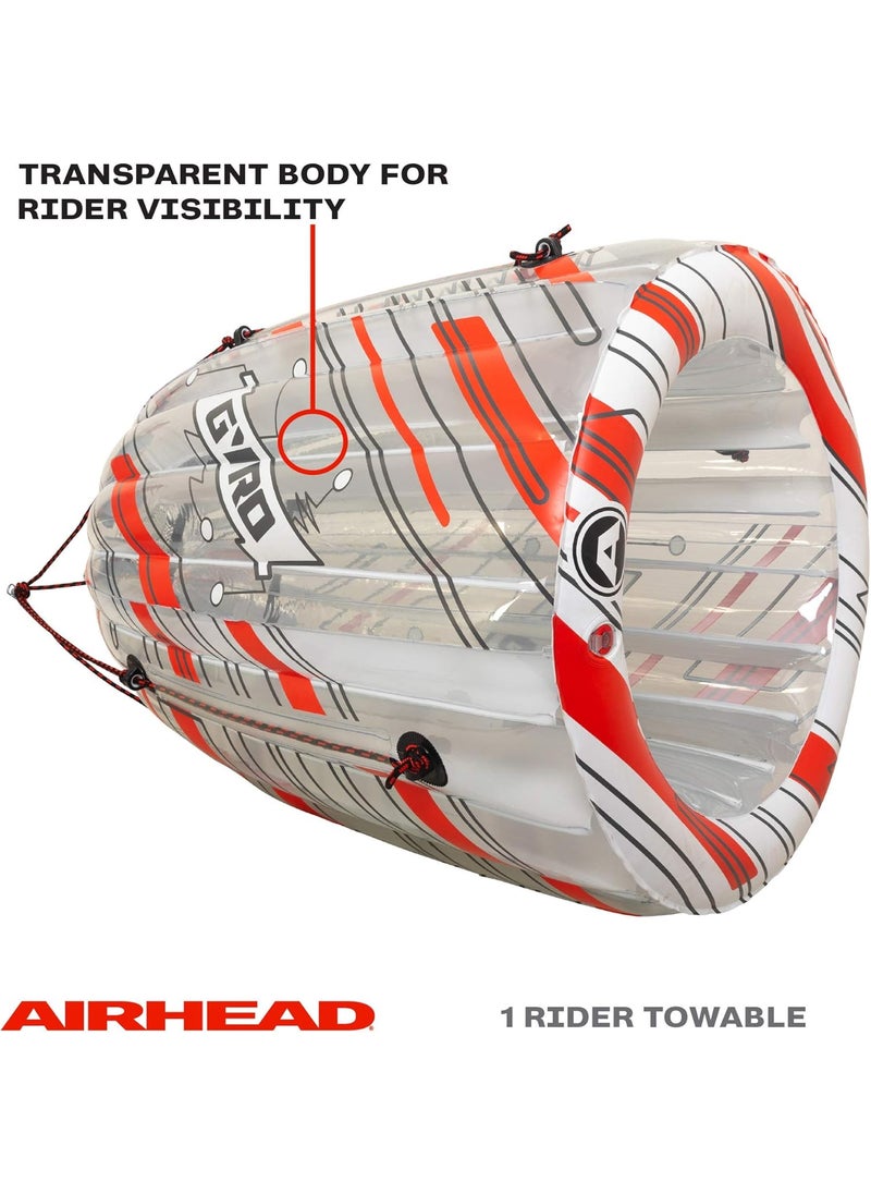 Airhead Airhead Gyro 1 Rider Spinning Towable Tube for Boating with Tumbling Action  - Image 3