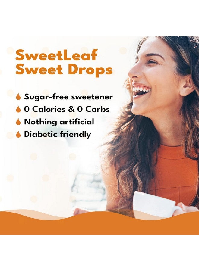 SweetLeaf Stevia Sweet Drops Valencia Orange Liquid Stevia Drops Sweetener Zero Calorie Nongmo Flavored Stevia Liquid Sugar Substitute For Sugarfree Sodas Mixed Drinks Iced Tea 2 Fl Oz (Pack Of 2) - Image 4