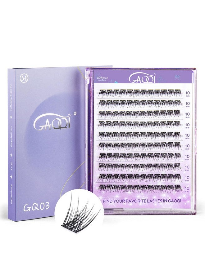 جاكي رموش صناعية من Lash Clusters وصلات رموش صناعية D Curl Cluster Lashes 120 قطعة 10 مم فقط خصلات رموش فردية طبيعية وناعمة (D Curl 10 مم) - Image 1