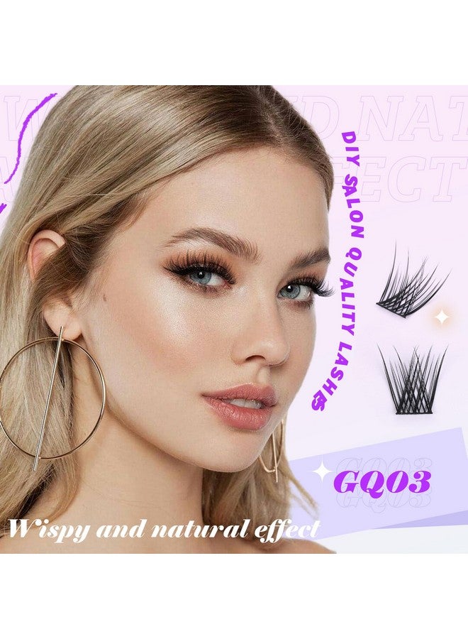 جاكي رموش صناعية من Lash Clusters وصلات رموش صناعية D Curl Cluster Lashes 120 قطعة 10 مم فقط خصلات رموش فردية طبيعية وناعمة (D Curl 10 مم) - Image 4