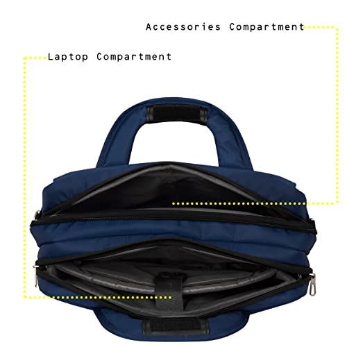 COSMUS Office Laptop Bag Epilax Navy Laptop Messenger Bag - Unisex-Adult - Image 3