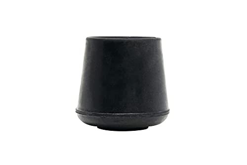 Shepherd Hardware Shepherd 40 Pack Non-Slip Round Rubber Leg Tip Floor Protectors - 1" Inner Diameter for Chairs, Stools & Tables - Reduce Noise & Prevent Scratches – Black - Image 2