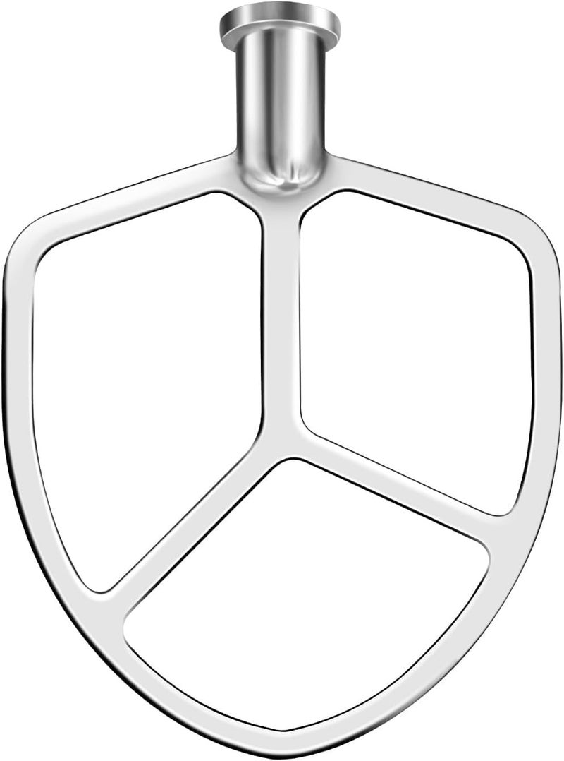 YANUS Stainless Steel Flat Beater Replacement for kitchenAid 5qt-6qt, Bowl-Lift Stand Mixer Accessories Fit for Professional 5 Plus and 600 Seris Mixers, Heavy Duty and Dishwasher Safe - Image 1