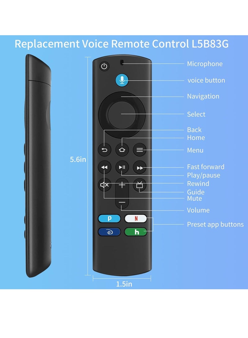 ELTRAZONE Replacement Remote Control for Fire Smart TV Stick (4K, 4K Max, Lite, 2nd & 3rd Gen) and TV Cube (1st & 2nd Gen) S9 – Includes Battery - Image 4