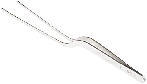 Mercer Culinary 18-8 Stainless Steel Chef Plating Tongs, Offset Tip, 7-7/8 Inch - Image 3
