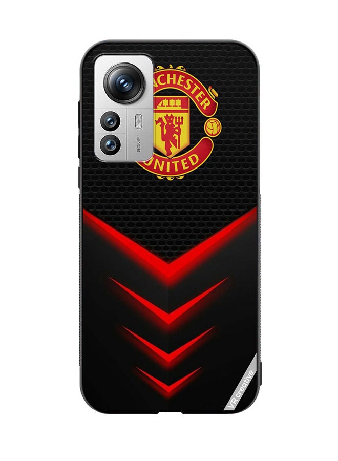 VR CREATIVE غطاء حماية لهاتف Xiaomi 12 Pro بتصميم مانشستر يونايتد متعدد الألوان - Image 1