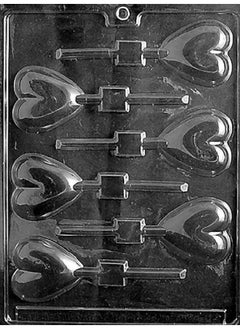 Grandmama's Goodies V026 Valentine'S Day Heart Lollipop Chocolate Candy Soap Mold With Exclusive Molding Instructions … (1) 